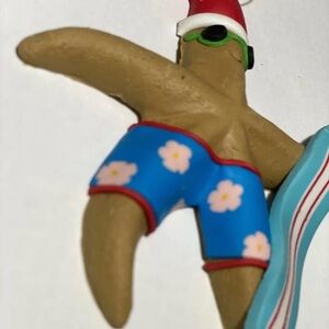 Hobby Lobby Santa Starfish Surfing Ornament Christmas